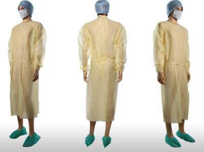 Personal Protection L Size Ppe Non-toxic Disposable Isolation Gowns