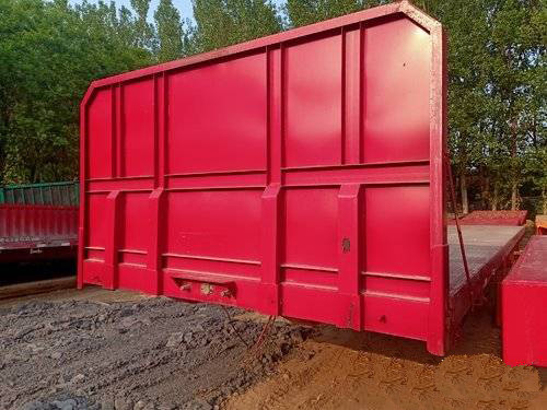 12.5m 3 Axles 40FT Second Hand Semi Trailers Low Flatbed Semi Trailer ISO Certification