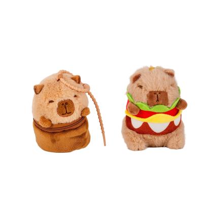 Kawaii Cartoon Capybara Stuffed Animal Toys Plushie Capybara KeyChain Toys OEM