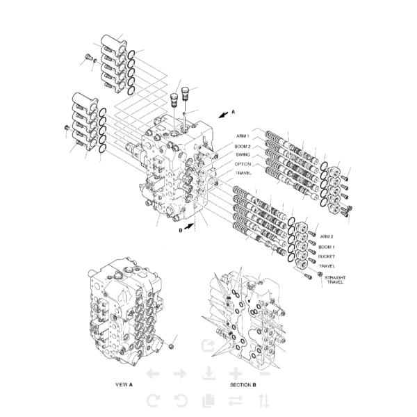 2420-9520 K1025391 Главный клапан управления для экскаватора Doosan Daewoo