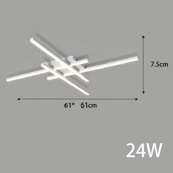 White LED Ceiling Light for Living Room Aluminum Lamp Body Large Size Bedroom Light