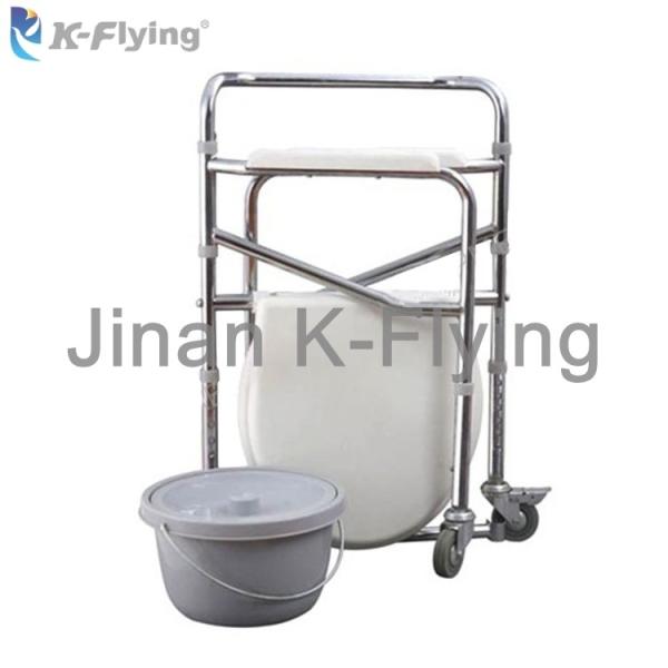Steel Lage Capacity Medical Rehabilitation Equipment Disabled Elderly Toilet Chair