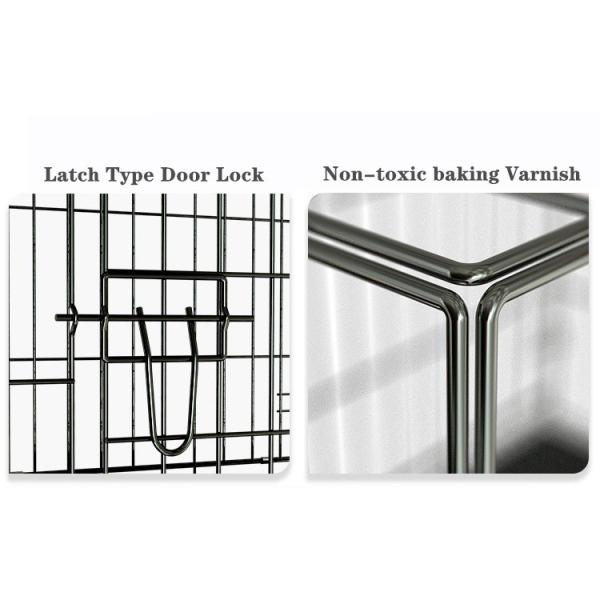 Сверхмощное складывание 30 дюймов больших стальных клеток собаки на открытом воздухе Стакабле