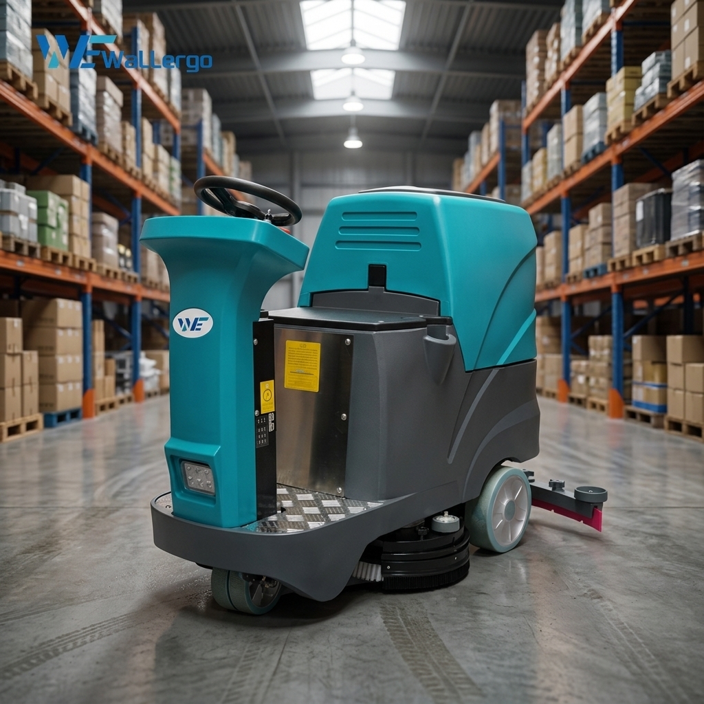 Sell Well 1800W High Power Floor Cleaning Machine Warehouse Washer-dryers Cleaning Machine