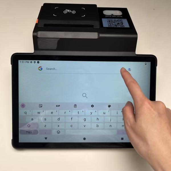 Terminal de pago fácil de usar con pantalla táctil 4-Core * 2.0GHz CPU y