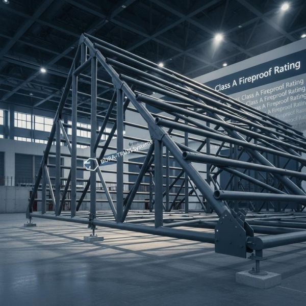 Customizable Heavy Duty Truss with 30% Roof Pitch and Class A Fireproof Rating for Large Scale Buildings