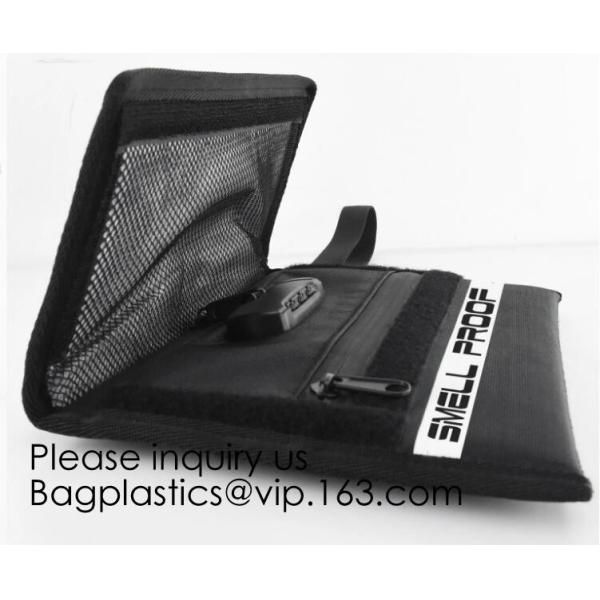 Discreet Smoke Smell Proof carbon lining Case with Combination Lock Premium Odor Smell Proof Bag, BAGEASE, BAGPLASTICS
