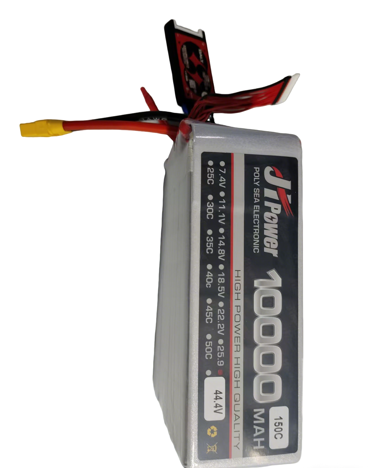 12S 10000mAh Lipo Battery 150C 44.4 V Lipo Battery For FPV Drones And UAV Applications