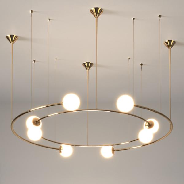 Modern Luxury Chandelier Home Decor For Dinning Room Nordic ring Chandelier(WH-MI-415)