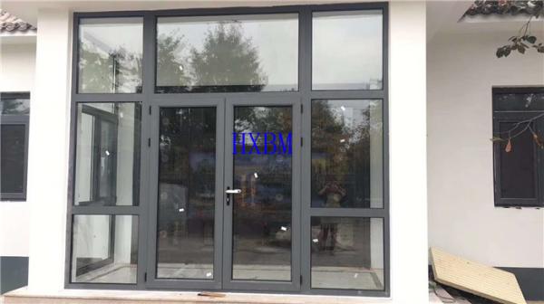 PVDF Color double glazed soundproof Aluminum Casement Windows Thermal Break