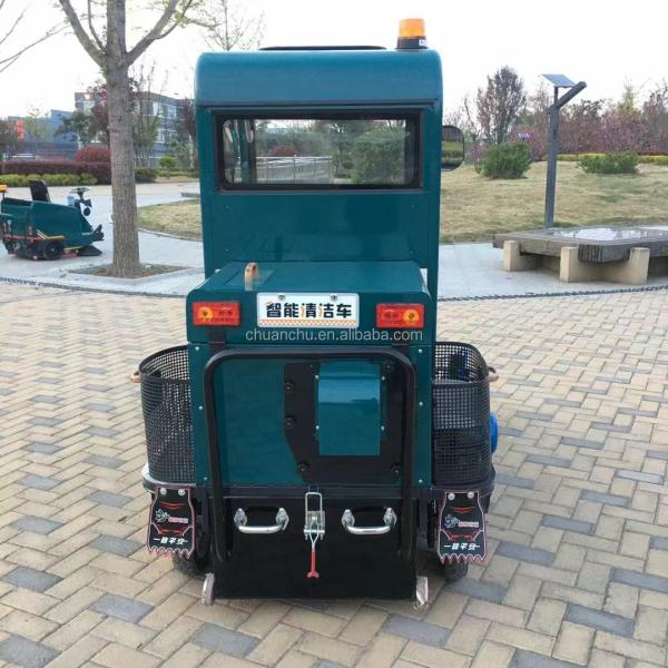Tipo de energía Máquina limpiadora de calles eléctrica pura de cinco pinceles con accionamiento completo de 4 ruedas