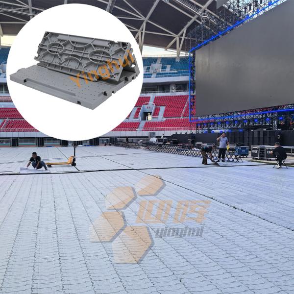 Grey Medium Portable Event Flooring Anti Scratch Outdoor Concert Exhibitipon Party Tent Flooring