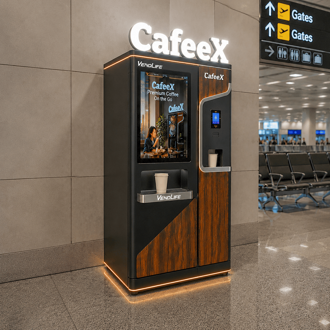 Commercial Self-Service Beverage Vending Machine for Fresh Drinks | Intelligent Coffee & Juice Retail Equipment Manufacturer