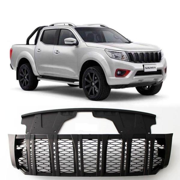 Plastic Material Nissan Navara Parts Matte Black Grill For Navara Np300
