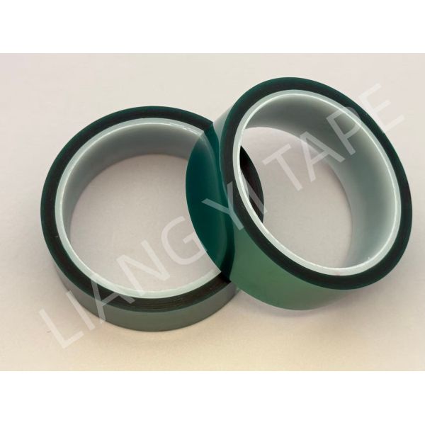 Green PET Silicone Tape 0.055mm For Powder Coating For LED Dot Matrix