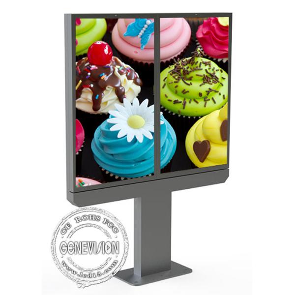 55" двойной тотем Signage экрана AIO LCD Wayfinding цифров