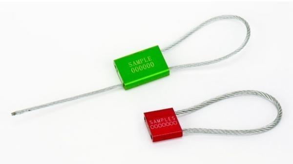 Sceau de sécurité pour conteneur en câble d'acier non préformé galvanisé 1,8x300mm