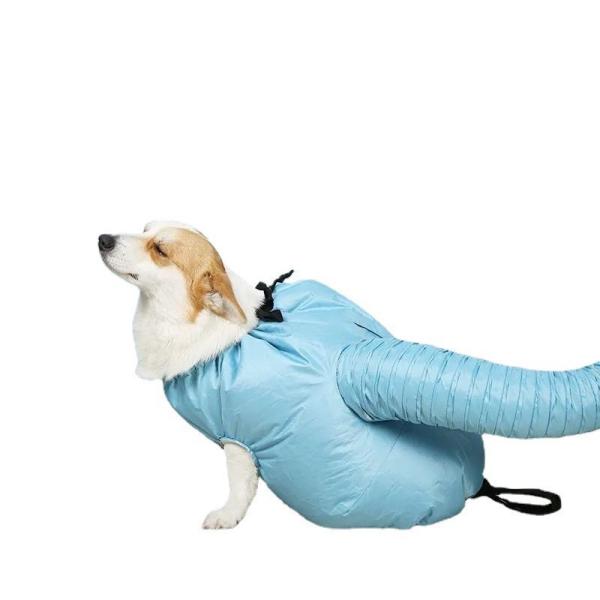 Automatic Dog Drying Bags plastic Pet Drying Bag Blue Blow Quick
