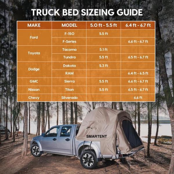 82.7*66.9*66.9 дюймовый хаки 210D серебро покрытый полиэстер пикап палатка с вентилируемыми окнами для кемпинга на открытом воздухе