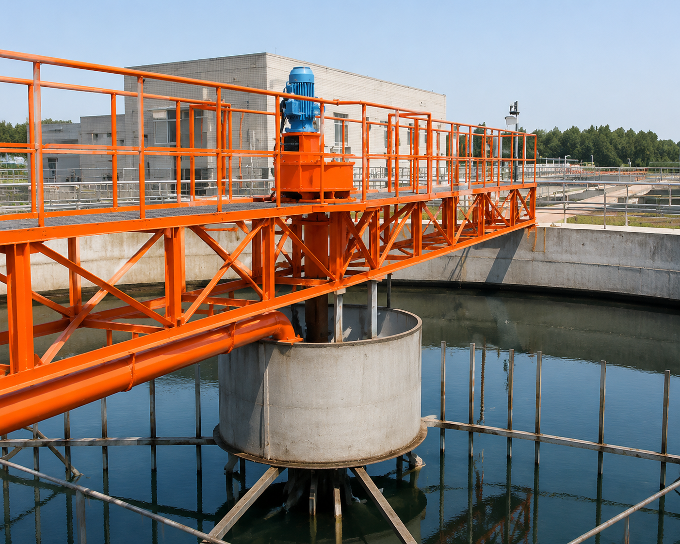 Heavy Duty Center Drive Sludge Scraper For Wastewater Treatment