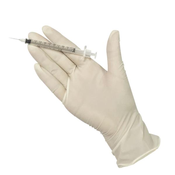 Skin Color Latex Gloves Powdered Examination Gloves Disposable For Cleanroom Household Use Wholesale