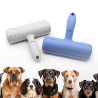 Ruloir pour éliminer les poils des animaux de compagnie en fibre de nylon ABS bleu Ruloir pour les poils de chien
