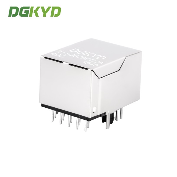 Industrial Gigabit RJ45 Connector with Gold Plating for Ethernet Port Network Interface