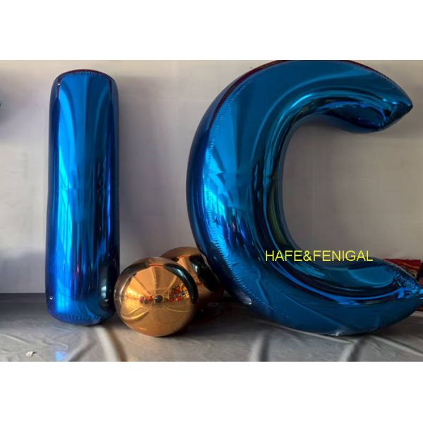 Customizable PVC Letter-Shaped Mirror Balloons For Gatherings or Grand-Scale Productions