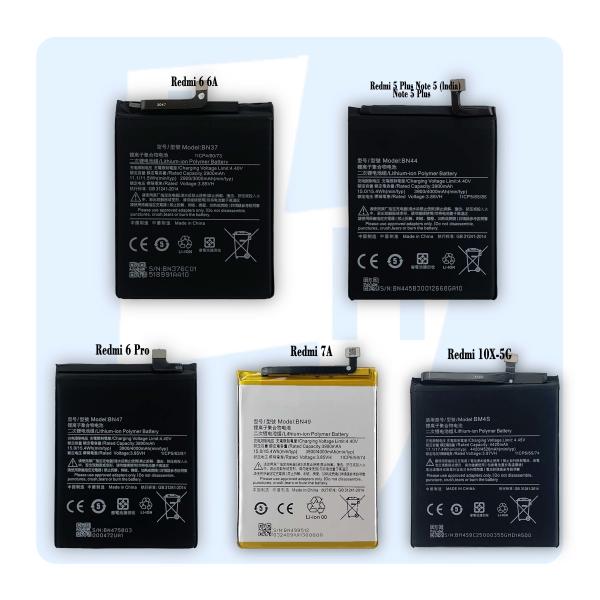 Rechargeable Battery for Xiaomi Redmi 1 2 3 4 5 6X 7 8 8T 9 9A 9C GO PRO K20 K30 K40