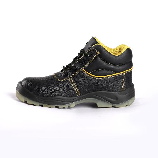 Comfortable EVA Insole Middle Cut Safety Shoes Heat Resistant Mesh Lining Material