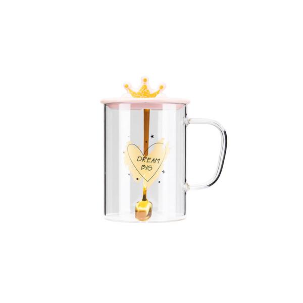 Exclusive Eco Friendly Egg Shaped 15 OZ Drinking Glass With Lid