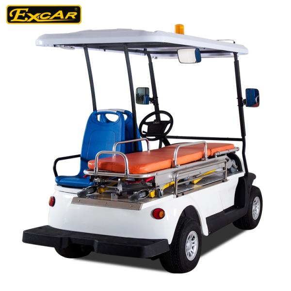 Белизна 2 усаживает электрическую машину скорой помощи тележки гольфа батареи автомобиля 48В машины скорой помощи троянскую