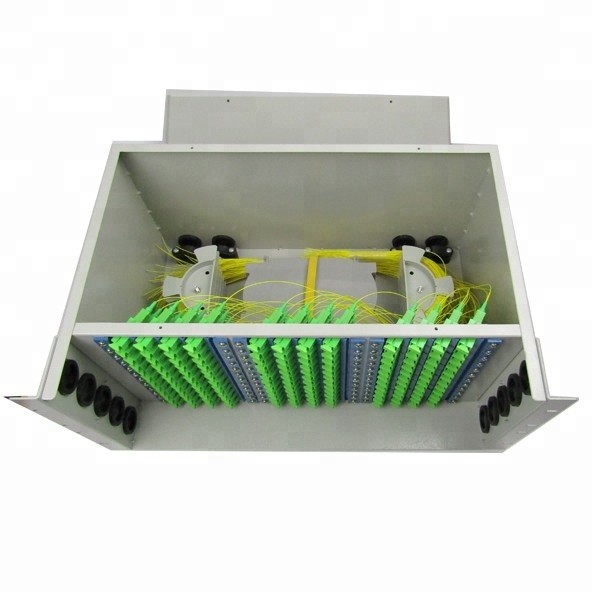 Sliding Type Waterproof LSZH Fiber Optic Patch Panel / ODF