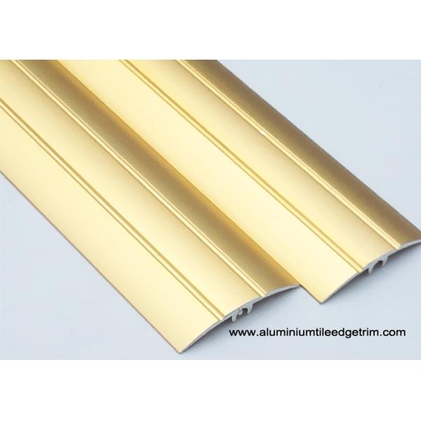 2.7m Aluminium Floor Threshold Strips / Transition Trim With Sandblasting Gold