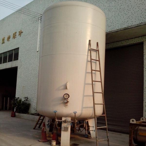 15m3 Ln2 Cryogenic Liquid Storage Tank Vacuum Insulated 8 Bar
