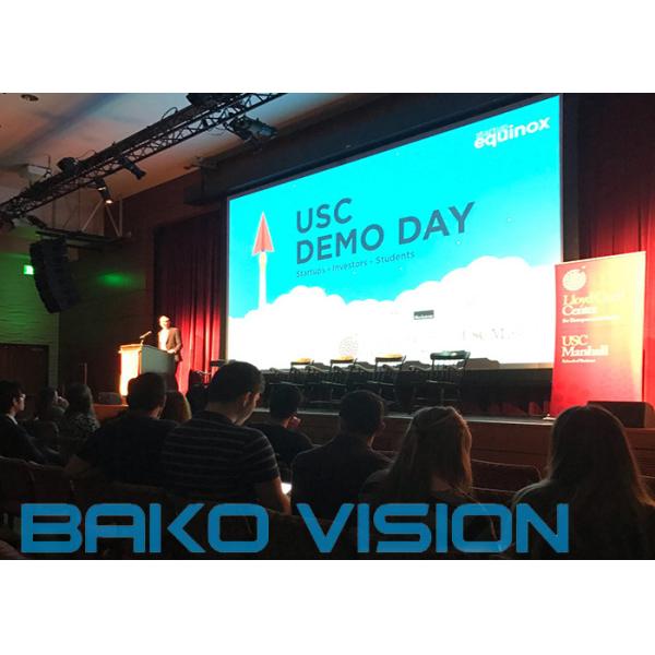 16 Bit Full Color Indoor LED Video Wall P4mm Front Service Fixed Installation