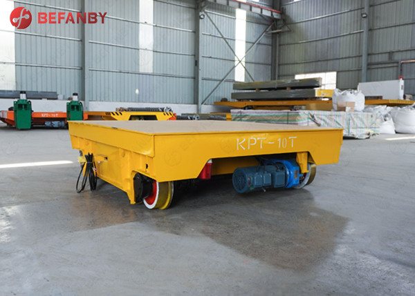 Cast Steel Wheels Cable Reels Track Transfer Carts With 20 Tons Load Capacity