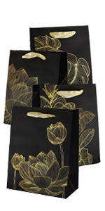 Holographic Foil Paper Gift Bags With Handles, Reusable Iridescent Gift Bags For Baby Shower, Birthday, Wedding