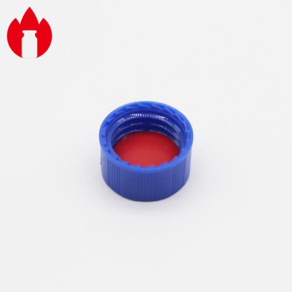 9mm Plastic Screw Caps PP Material Blue Color For Chromatographic Bottle
