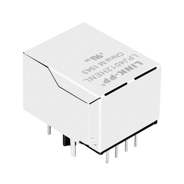 XFMRS XFATM9-CLxu1-2MS Compatible LINK-PP LPJ4012HENL 10/100 Base-T Tab Down G/Y Led 1x1 Port Cat5e Amp RJ45 Connector