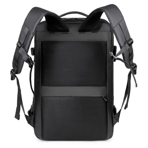 Customizable Logo Stylish Black Anti-Theft Waterproof Lightweight Laptop Backpack with USB Solar Panel Capacity 20-39 Litre