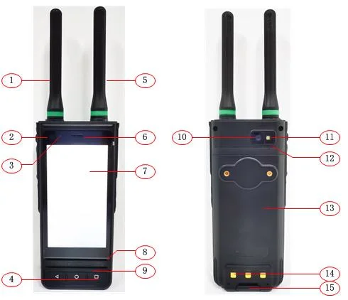 Система Android AES 1T1R Интегрированная многофункциональная передача голосовых и видеоданных Компактный портативный мини-IP-решечный радиоприемник