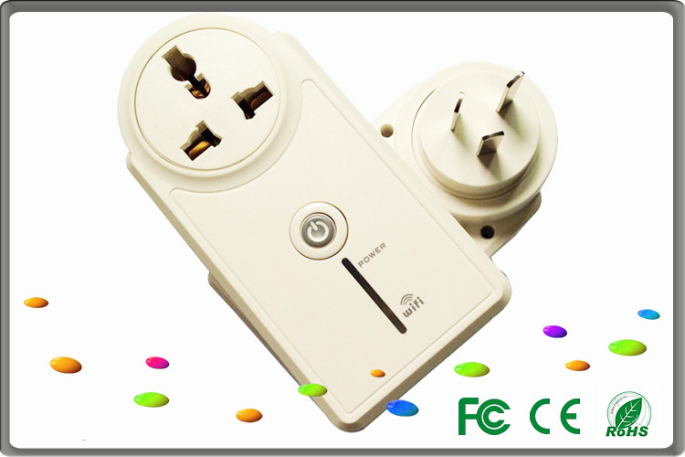 Android / Apple cellphone ZigBee wireless control smart electric socket plug