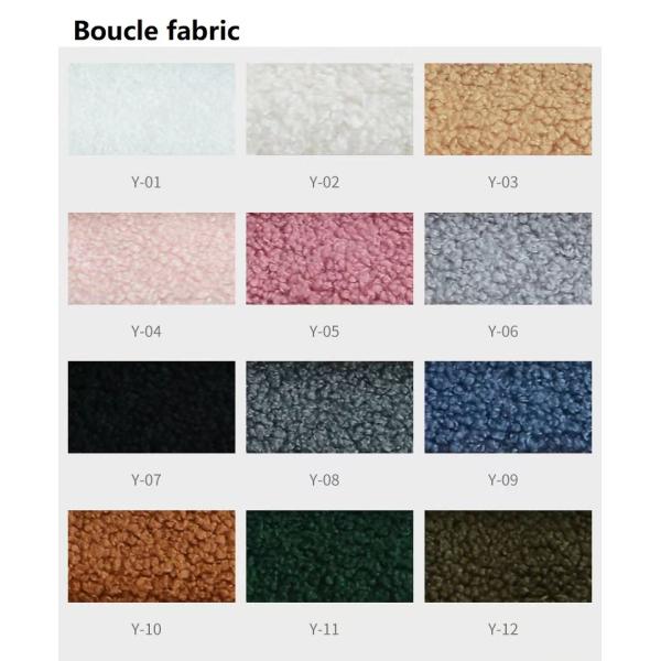 Teddy Hotel Lobby Furniture Fabric White Lamb Wool Sofa Modular Combination