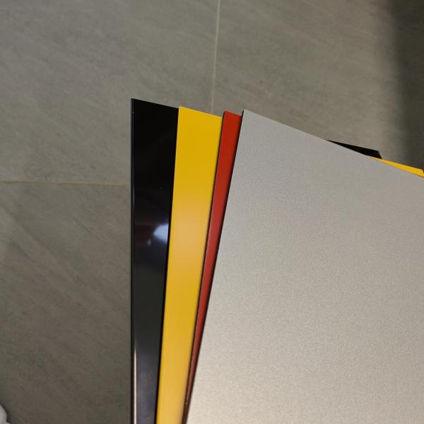4*0.21mm PE Aluminum Composite Panel For Cladding 1500mm