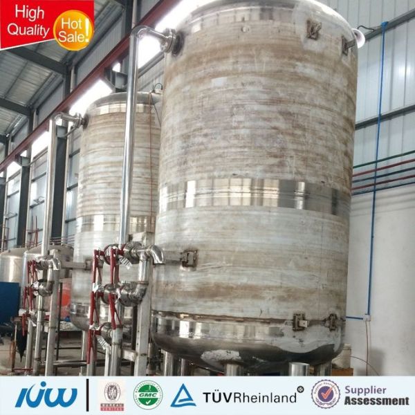 SS304 Body Material Water Treatment Tank with Mirror Polishing and Stainless Steel