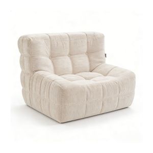 Luxury Modern Brown Vacuum Compression Sofa For Living Room Single 1 Seat Modular Sofa Couch