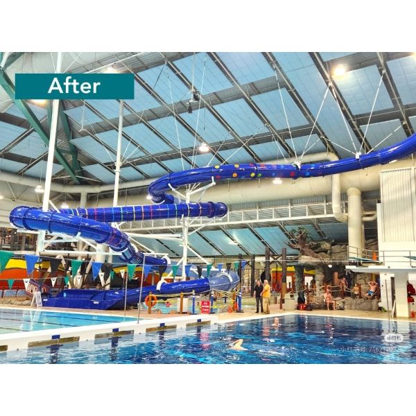 14m/s Max Speed Water Amusement Park Equipment Aqua Water Slide 304 Stainless Steel