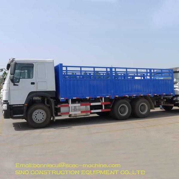 SINOTRUK HOWO Big Cargo Truck 371HP Steer Engine  6x4 Fence Cargo Truck Euro 2