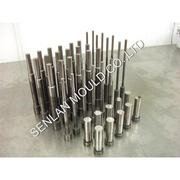 Precision Stepped Core Pins with Cooling Hole for Die Casting - HRC44-46 Hardness, Nitrided Surface, ±0.01mm Accuracy